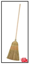 Heavy-Duty Giant Commercial Corn Broom, Industrial Sweeping, Durable