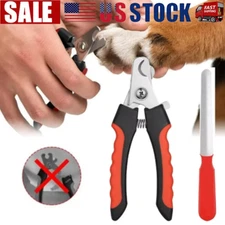 Pet Dog Cat Stainless Steel Professional Nail Toe Trimmer Clipper Grooming Tool