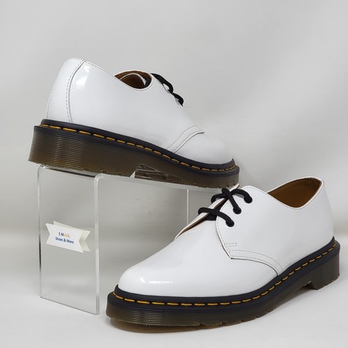 Dr. Martens 1461 Patent Leather Lamper Oxfords Shoes Womens Sz 9 26754 White New - Picture 5 of 11