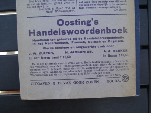 BEKNOPTE ENGLESCHE 1923 Gouda Holland by H. JANSONIUS English Grammar IN DUTCH - Picture 12 of 19