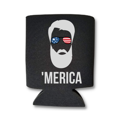 Funny Patriotic Can Coolers, 'Merica Coolies, 4th of July, Summer Memorial Day - Foto 28 di 28