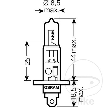 OSRAM Blister 2 lámparas bombilla para coche H1 12V 55W DUOBOX ULTRA LIFE - Imagen 3 de 3