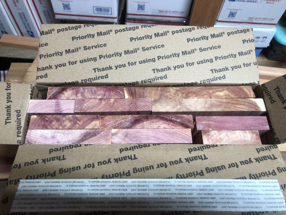 11 pc 3/4" EASTERN RED CEDAR *KNOT FREE* Lumber Wood Juniper S2S FREE
