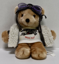 Teddy Bear Aviator Burch Pilot Plush Soft Toy Airmen Combat Fighter Fly Germany