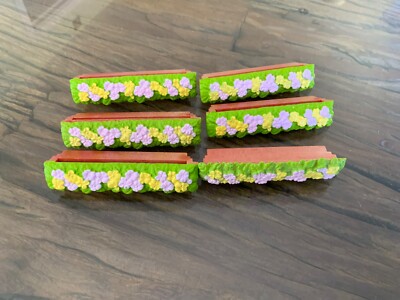 Sylvanian Families Grand Regency Hotel Blumenkasten Ersatzteile x 6 Ex-Zustand  