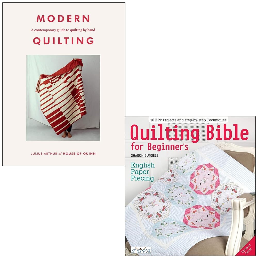 Sharon burgess Quilting Bible for Beginners, Modern Quilting Julius 2 Books Set