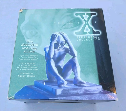 Akte X entführt rauchende Alien Statue Randy Bowen Statue limitierte Auflage # von 3000 selten - Bild 3 von 19