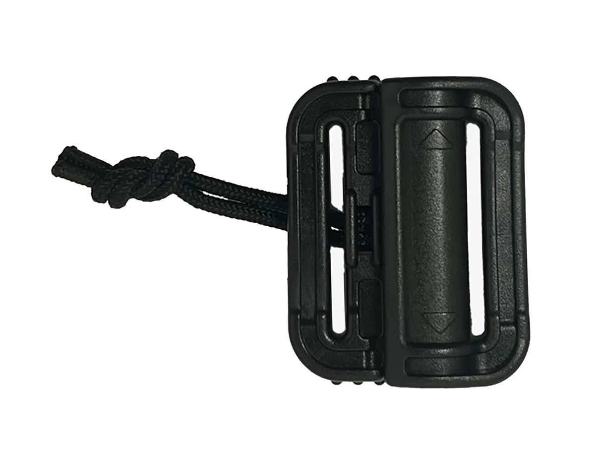 Duraflex Quick Release Buckle / Tubes V2 - Single Slot (Black) Military