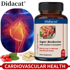 Berberine + Ceylon Cinnamon Capsules - Heart Health, Balance Blood Sugar Levels