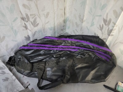 Stahlsac 34'' Mesh Duffel Scuba Diving Travel Gear Bag Black Purple 