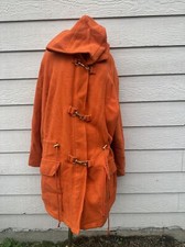 Vintage Timothy Daniels Womens Coat Wool Blend 16 Orange