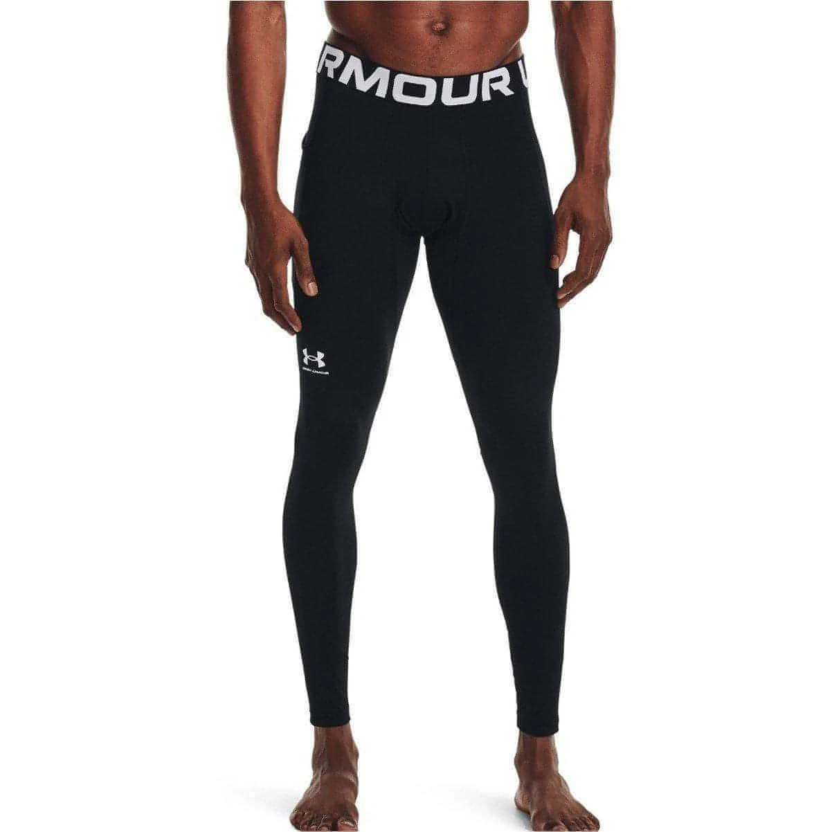 Under Armour ColdGear Compression Mens Running Tights Black Base Layer Run