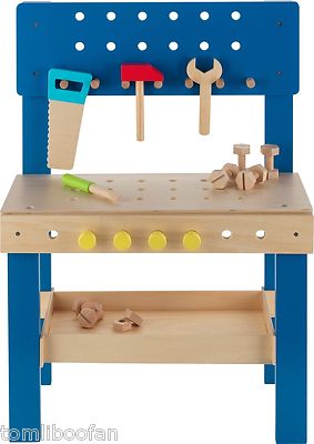 Chad Valley Wooden Workbench with 39 Accessories UK