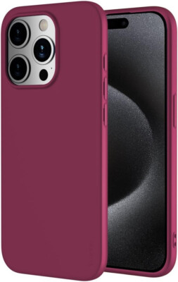 Weinrot X-Level Guardian Series Hülle für iPhone 15 Pro - Soft Flex TPU Case