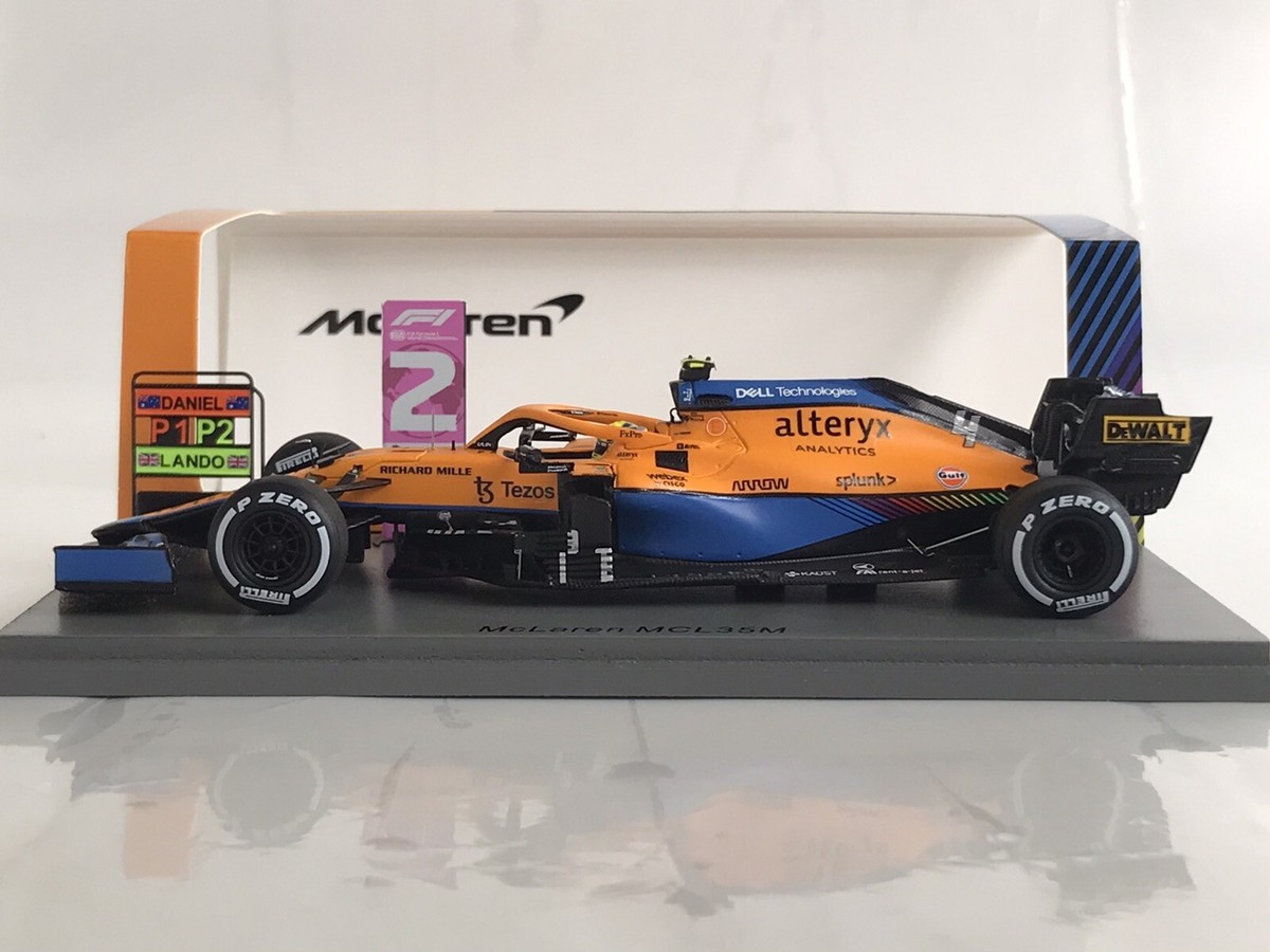 Spark S7690 McLaren Mercedes MCL35M Lando Norris 2nd Italian