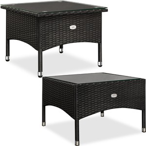 Poly Rattan Coffee Side End Snack Table Garden Conservatory Patio Furniture New Ebay