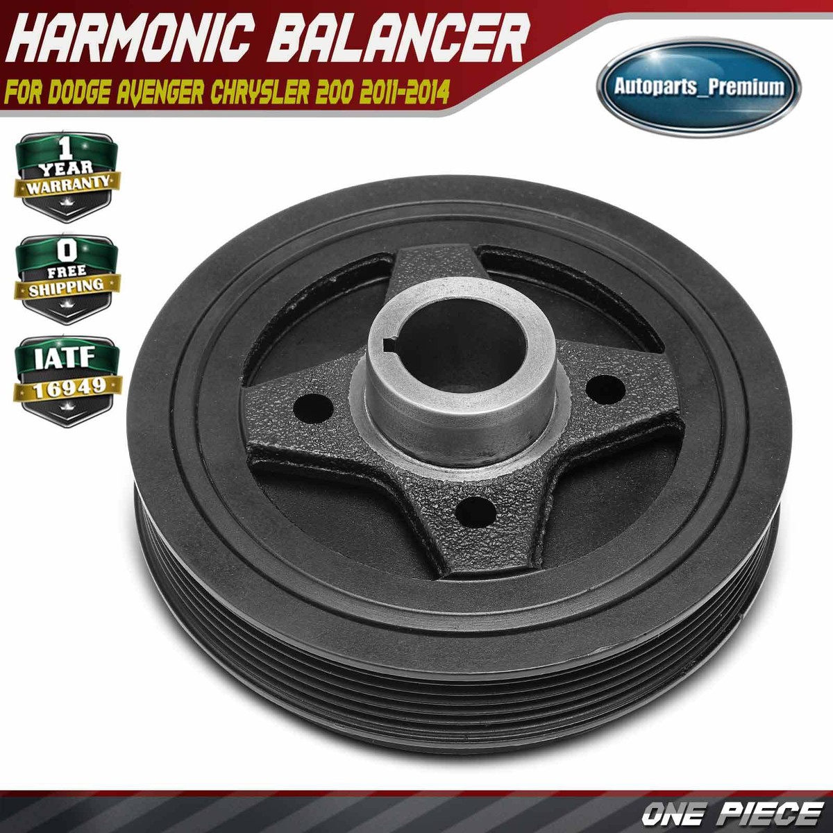Engine Harmonic Balancer for Chrysler 200 Dodge Avenger 11-14 L4