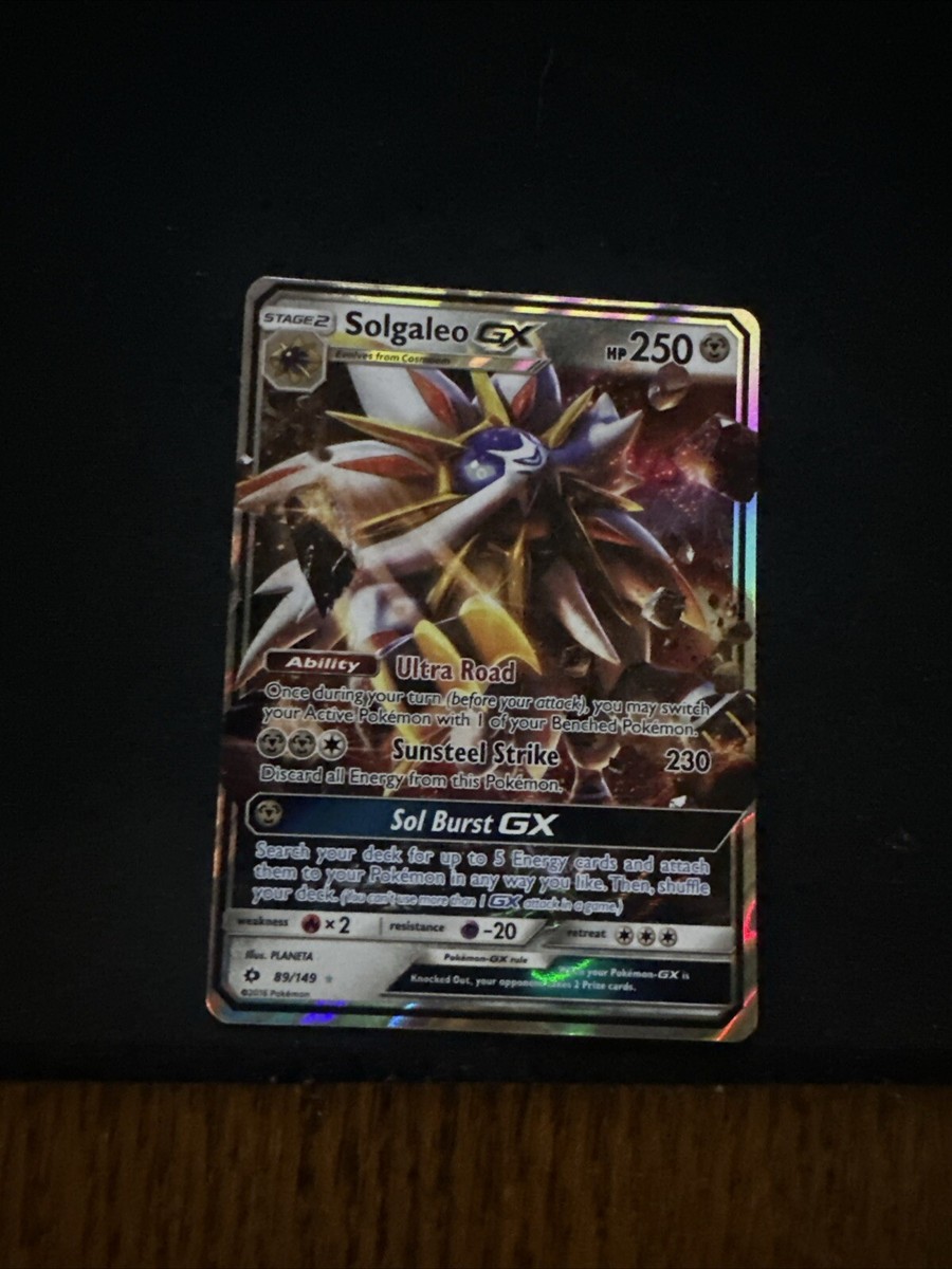 Pokmon TCG Solgaleo GX Sun & Moon 89/149 Holo Ultra Rare Minor Whitening |  eBay