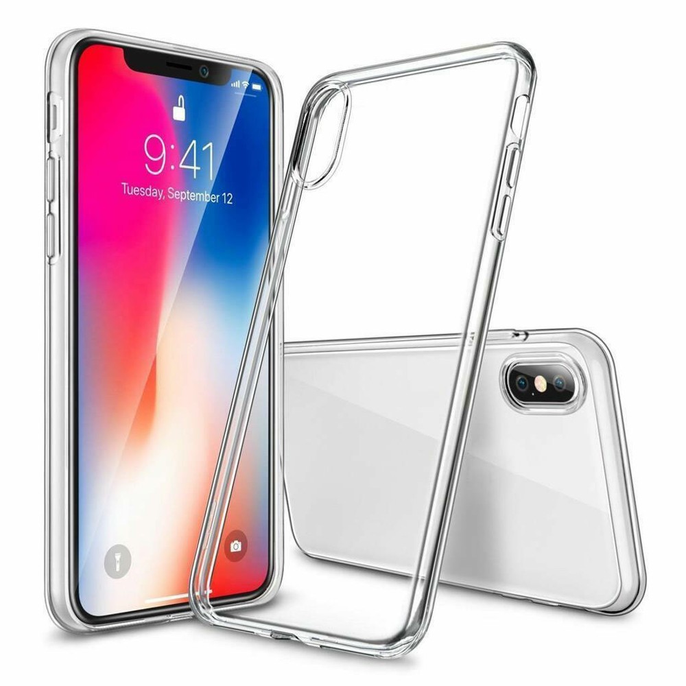Transparent Crystal Clear Soft TPU Phone Case Fit For iPhone 6S 7 8 XS 11 12 Pro