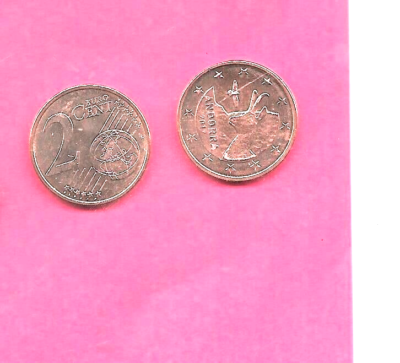 #ad ANDORRA 2017 UNCIRCULATED BU UNC MINT 2 EURO CENTS NEW COIN $2.16
