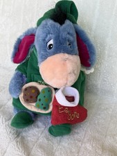 Vintage 2000 Disney Store Exclusive Eeyore "Christmas Cookies  Stocking" Plush