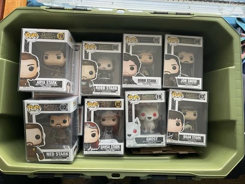 Funko Pop! Vinyl Game of Thrones: Ghost, Jon Snow, Arya, Ned, Robb & Sansa Stark