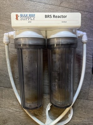 Bulk Reef Supply - BRS GFO & Carbon Reactor/ Dual Filter With Pump (PRE-OWNED)