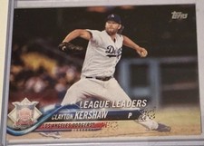 Clayton Kershaw 2018 Topps - League Leaders  Los Angeles Dodgers #2