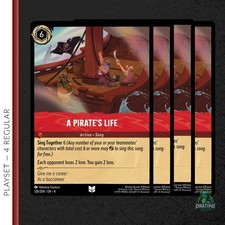 4x A Pirate's Life Playset 128/204 Disney Lorcana Ursulas Return