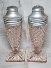 Vintage Miss America Pink Depression Glass Salt & Pepper Shaker Set