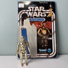 Vintage Kenner 1977 STAR WARS C-3PO Original 12 Card Back Cardback C3PO 77 Loose
