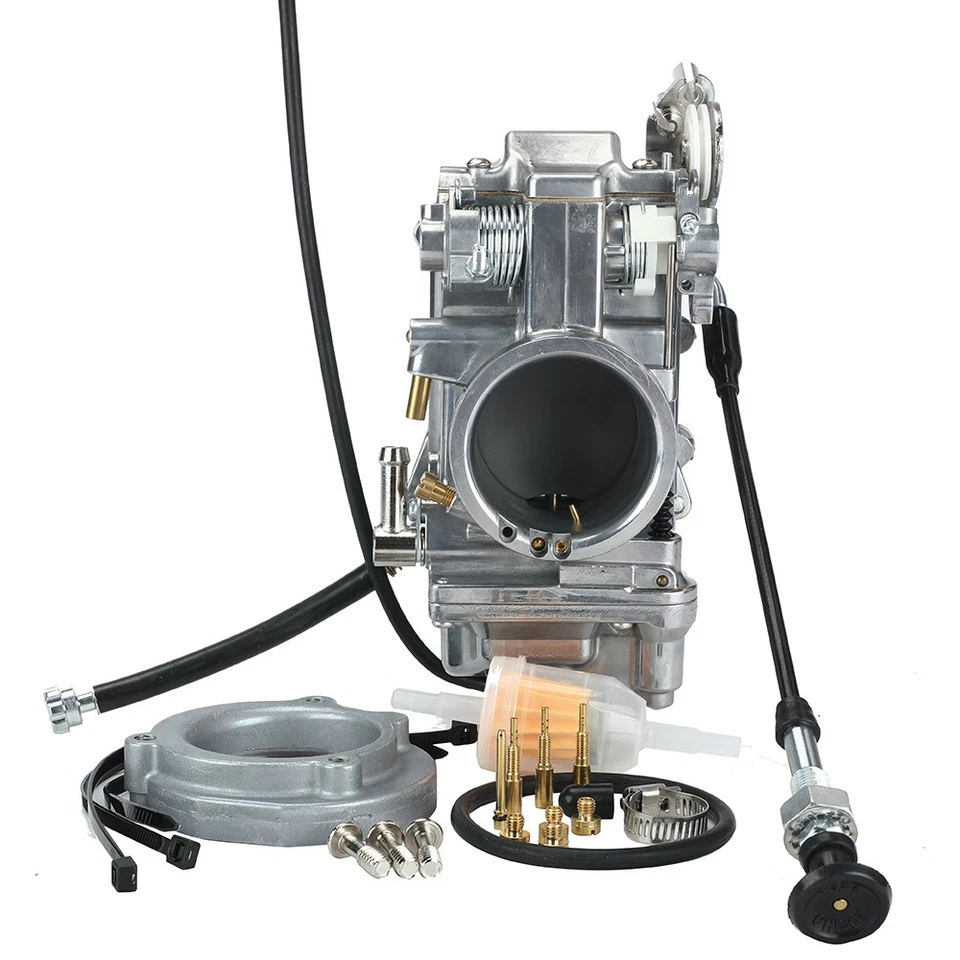 New HSR48 Race Carburetor Fit For Harley Davidson HSR 48mm 42-6265 Carb - Image 2 of 4