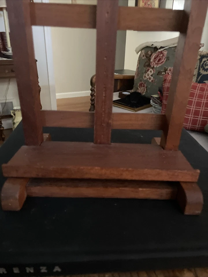 Caballete de mesa de madera vintage 14 pulgadas Foto 3 de 4