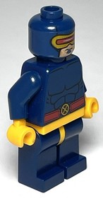Lego SH0117 Cyclops (Minifigure, 2014 Dark Blue Outfit, Marvel, 76022, X-Men)