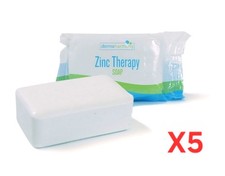 Five Pack - 2 Pyrithione Zinc ZNP Bar Soap - DermaHarmony 4 oz Made in USA 
