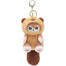 Kawaii Mofusand Shark Cat Plush Bag Charm Cute Keychain Pendant
