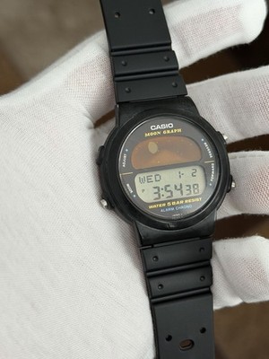 Rare Vintage Casio Moon Graph GMW-15 Men's Digital Sports Watch