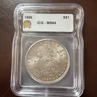 1886 Morgan Silver Dollar ICG MS64