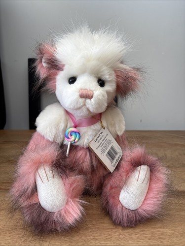 Charlie Bears Coconut Ice 2015 Retired Bear 36cm Pink And White