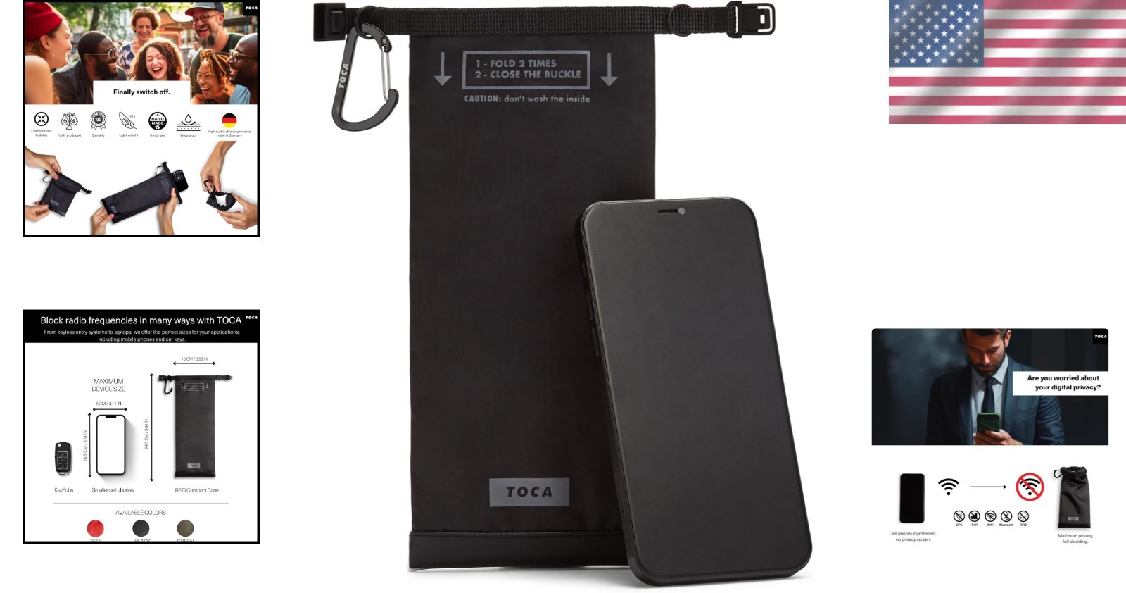 Portable Faraday Bag for Travel & Privacy Protection