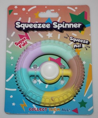 Squeezee Spinner Stress Relief Fidget Toy 2-in-1  Pastel Squeeze MMG Brand NEW