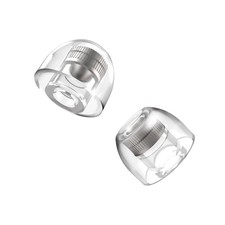 2 Pairs M Mithryl IEM Ear Tips Stainless Steel Core HiFi Earbud Replacement