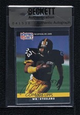 BAS 1990 Pro Set Louis Lipps #270 Seal of Authenticity Auto ur8