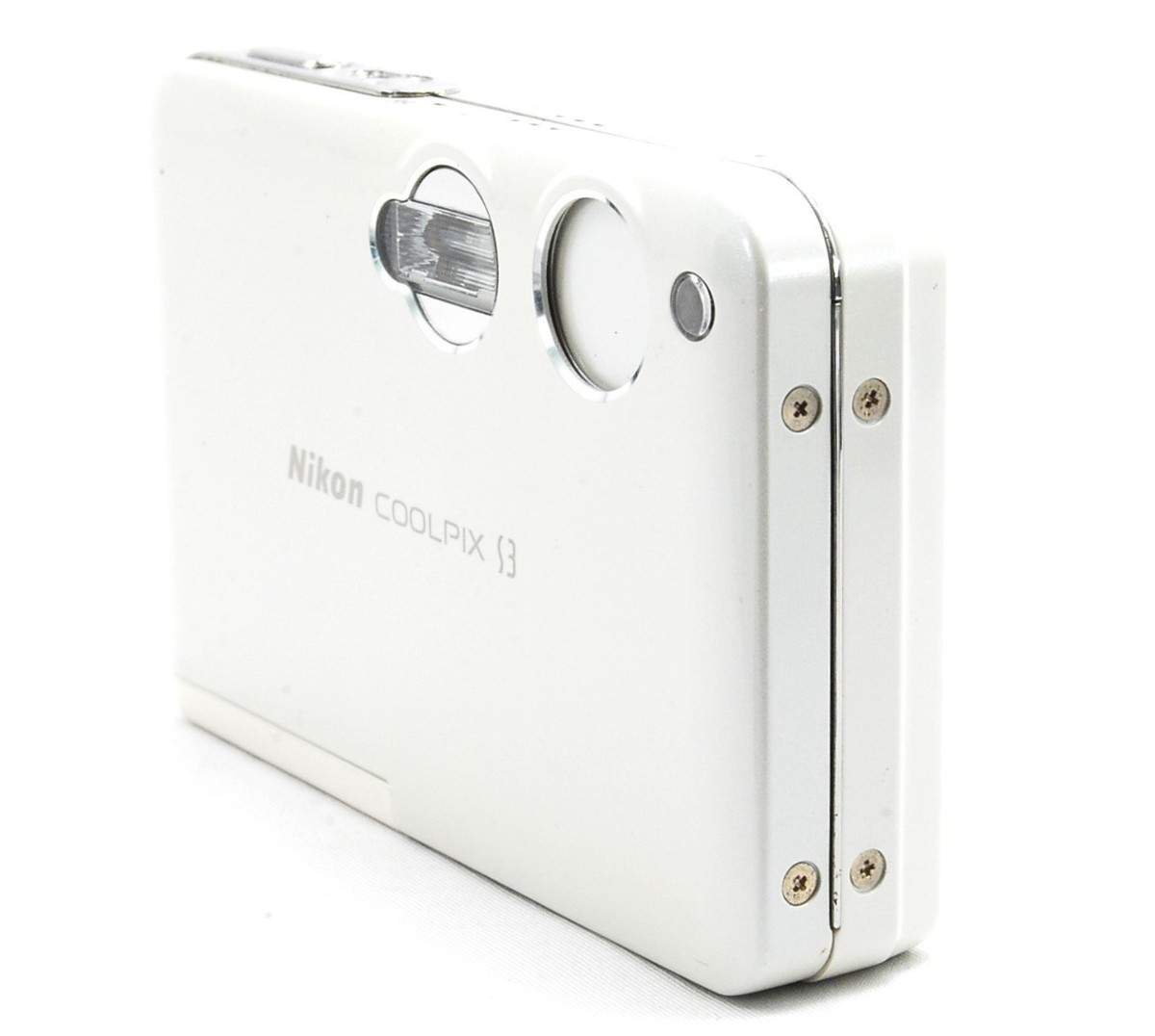 【中古】Nikon COOLPIX S3 クリームホワイト S3W Nikon COOLPIX S3 6.0MP Digital Camera - Ivory white for sale