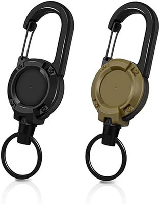 Pack Of 2 Schlüsselanhänger Ausziehbar Key Chains Extendable Lanyard Id Retracta
