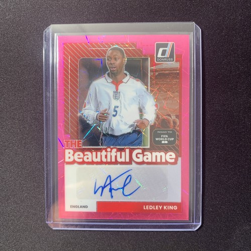 2025-26 Donruss FIFA Ledley King Pink Velocity Auto The Beautiful Game England