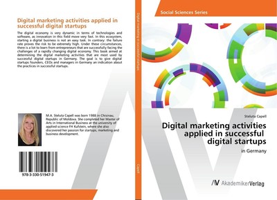 Digital marketing activities applied in successful digital startups Steluta Cape