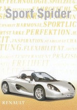 Renault Sport Spider with disc Sportscar brochure brochure 1997 30