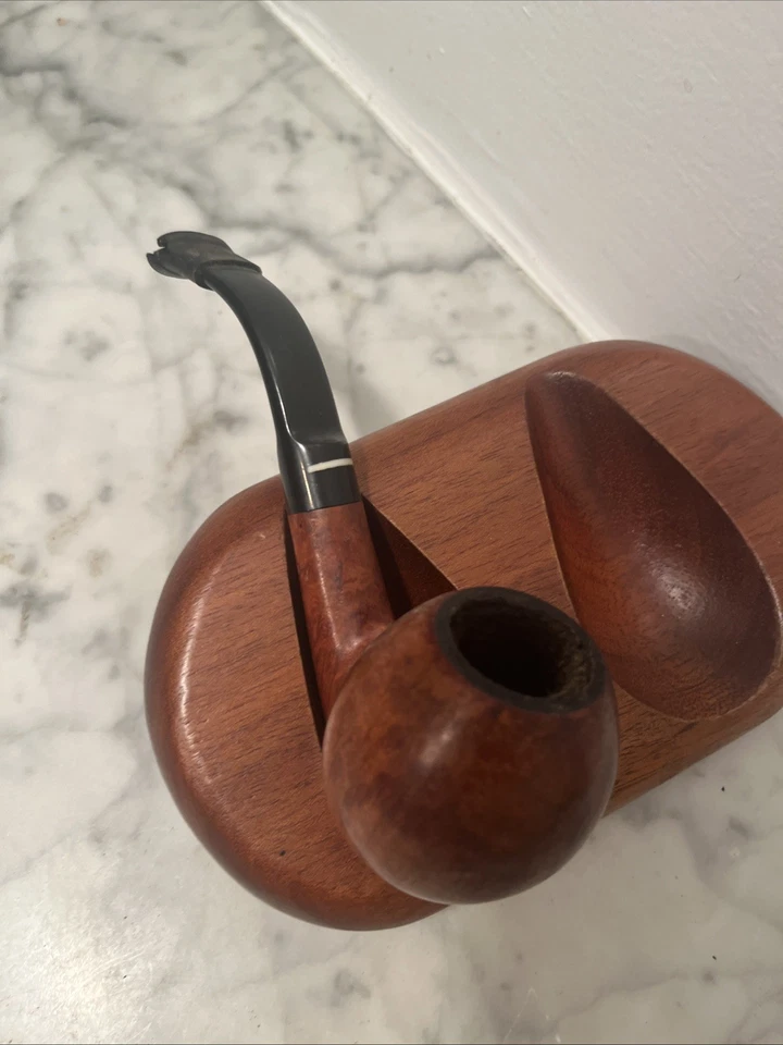 DON CARLOS FLAME GRAIN BENT Apple FREEHAND ITALIAN Estate Pipe - Hand Made - Image 3 of 4