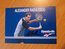AK byłego niemieckiego tenisisty Alexandra Radulescu, podpisany ręcznie